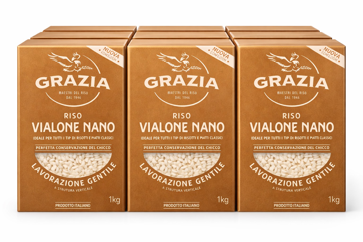 Riso Vialone Nano Riso Grazia - 1 Kg - Ideale per Risotti Cremosi e Mantecatura Perfetta 5 Riso Vialone Nano Riso Grazia - 1 Kg - Ideale per Risotti Cremosi e Mantecatura Perfetta - immagine 5