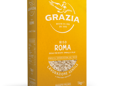Riso Roma di Riso Grazia – Riso Italiano a Chicco Grande – 1 kg