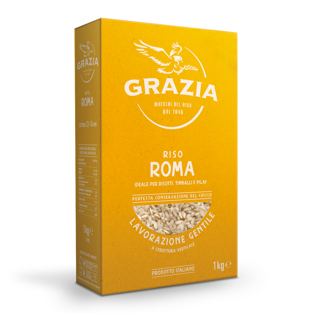 Riso Roma di Riso Grazia – Riso Italiano a Chicco Grande – 1 kg 1 Riso Roma di Riso Grazia – Riso Italiano a Chicco Grande – 1 kg